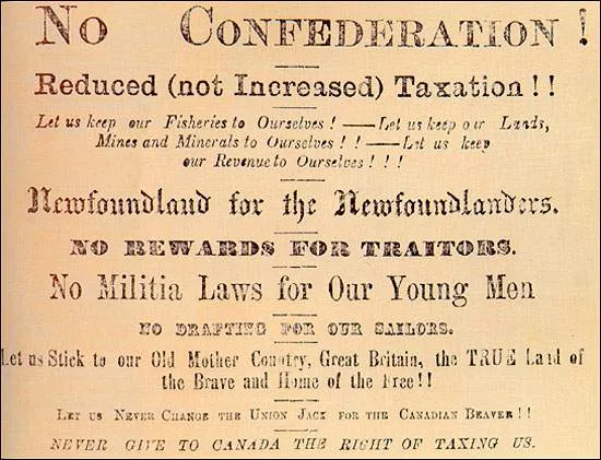 Anti Confederation Advertisement